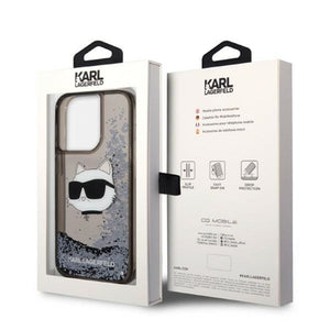 Karl Lagerfeld KLHCP14LLNCHCK iPhone 14 Pro 6.1" black/black hardcase Glitter Choupette Head