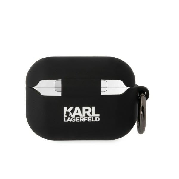 Karl Lagerfeld KLAP2RUNCHK AirPods Pro 2 cover black/black Silicone Choupette Head 3D