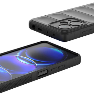 Magic Shield Case for Xiaomi Redmi Note 12 Pro+ flexible armored cover red