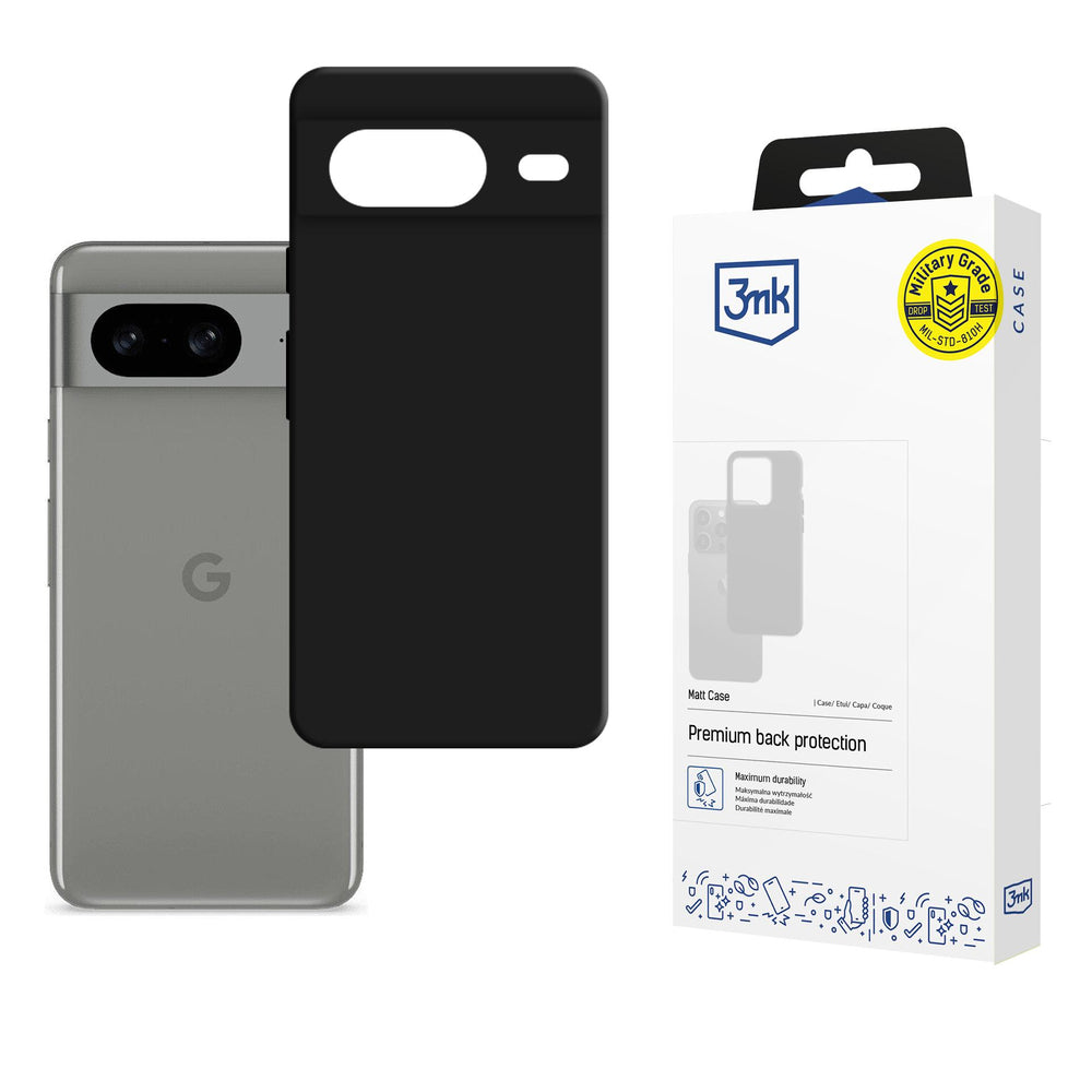 Google Pixel 8 5G - 3mk Matt Case black