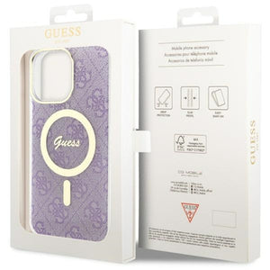 Guess GUHMP14XH4STU iPhone 14 Pro Max 6.7" purple/purple hardcase 4G MagSafe