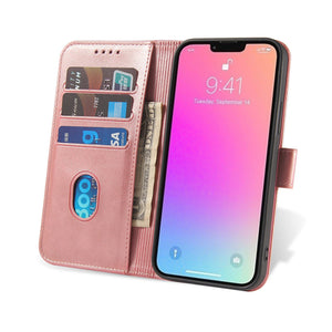 Wallet Case with Stand for iPhone 15 Pro Max Magnet Case - Pink