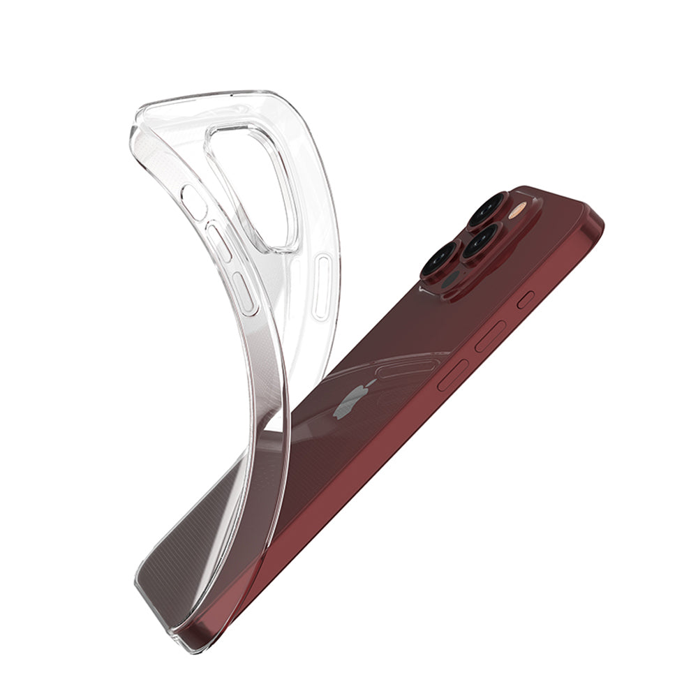 iPhone 15 Pro Max case from the Ultra Clear series in transparent color