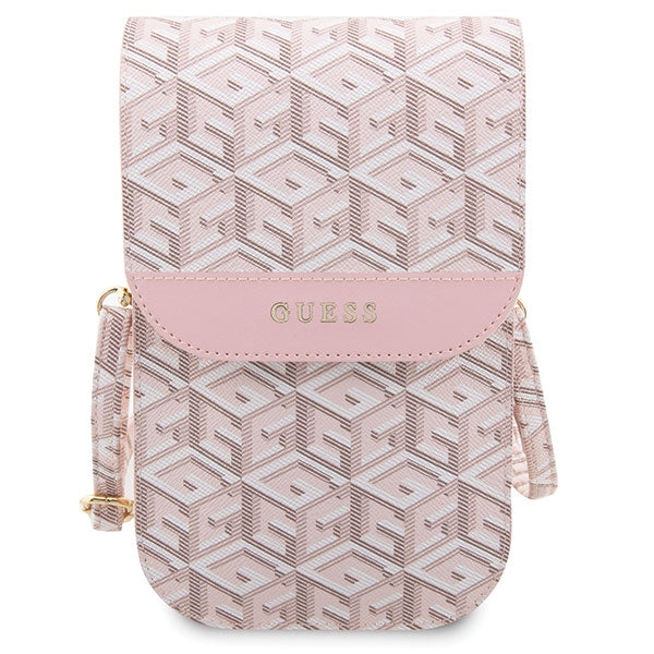 Guess Handbag GUWBHGCFSEP pink/pink GCube Stripe