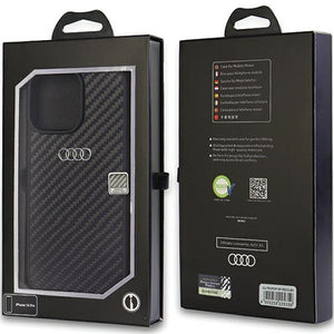 Audi Carbon Fiber iPhone 14 Pro 6.1" black/black hardcase AU-TPUPCIP14P-R8/D2-BK