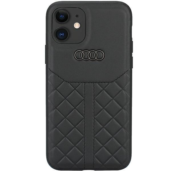 Audi originalios odos iPhone 11 / Xr 6.1" juodas/juodas kietas dėklas AU-TPUPCIP11R-Q8/D1-BK