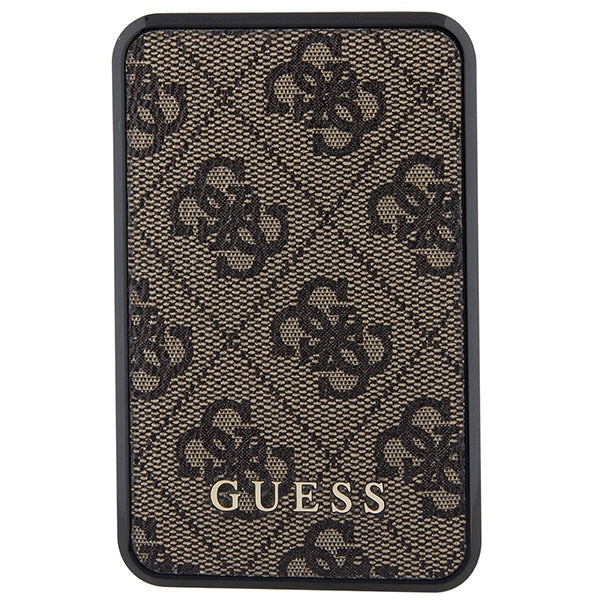 Guess Powerbank 18W GUPB10DP4GEGW 10000mAh brown/brown 4G Leather Metal Logo