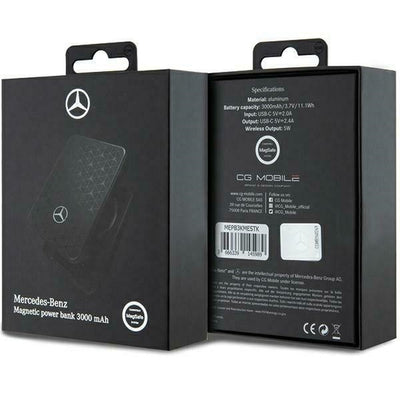 Powerbank Mercedes Stars Pattern MagSafe 5W 3000mAh - black