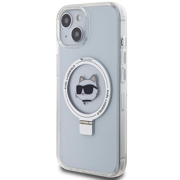 Karl Lagerfeld KLHMP15MHMRSCHH iPhone 15 Plus 6.7" white/white hardcase Ring Stand Choupette Head MagSafe