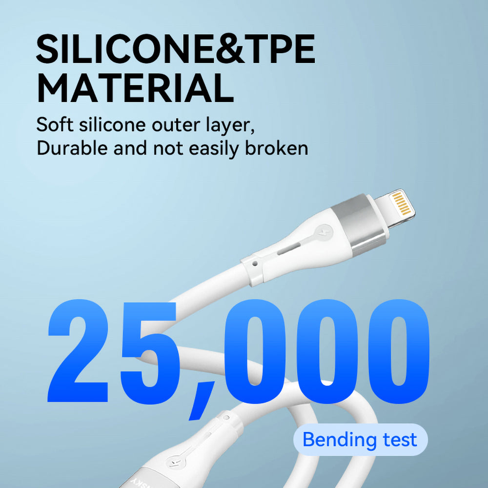 Wozinsky WSTCL2 Lightning / USB-C PD 27W cable 2 m - white