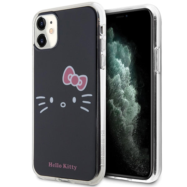 „Hello Kitty IML Kitty Face“ dėklas, skirtas „iPhone 11“ / „XR“ – juodas