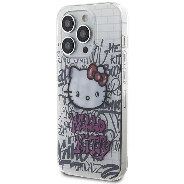 „Hello Kitty IML Kitty On Bricks Graffiti“ dėklas, skirtas „iPhone 13 Pro Max“ – baltas