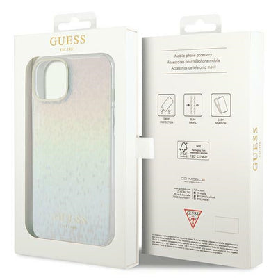 Guess IML Faceted Mirror Disco Iridescent case for iPhone 12/12 Pro - multicolor