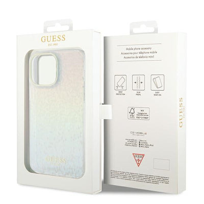 Guess IML Faceted Mirror Disco Iridescent case for iPhone 13 Pro / 13 - multicolor