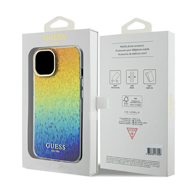 Guess IML Faceted Mirror Disco Iridescent case for iPhone 14 / 15 / 13 - multicolor
