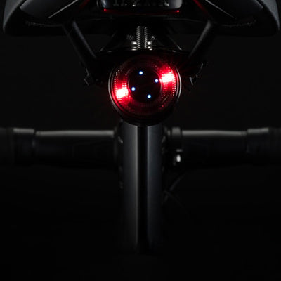 Rockbros Q1 Rear Bike Light 7 Color LED + USB-C - USB-A Cable - Black