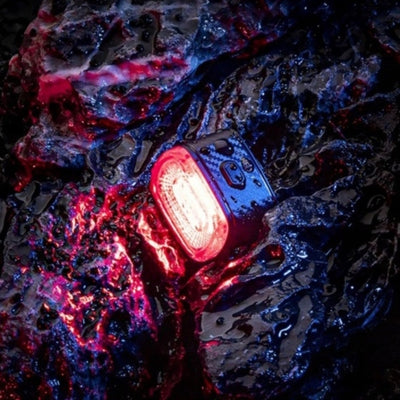 Rockbros Q2S LED Rear Bike Light with Smart Stop System + USB-C - USB-A Cable - Black