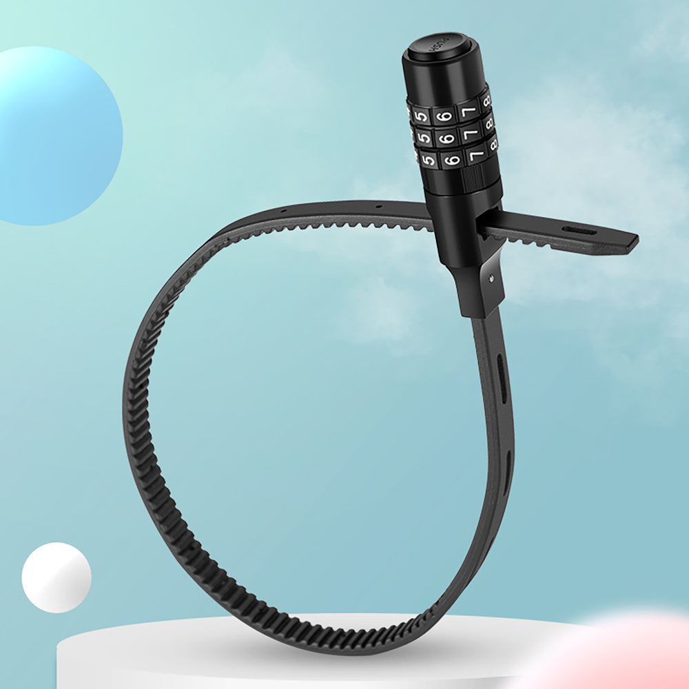 Rockbros 3240001001 bicycle lock for 0.5 m combination - black