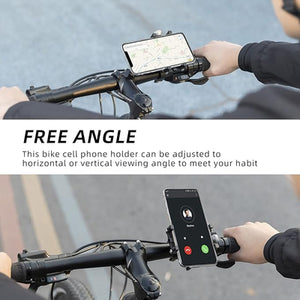 Rockbros 699-BK Aluminum Alloy Bike Phone Holder - Black
