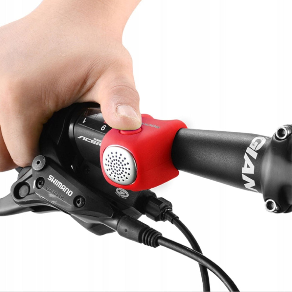 „Rockbros CB1709RD“ elektroninis dviračio skambutis – raudonas