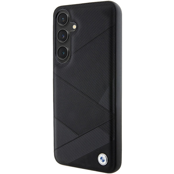 BMW BMHCS24M23RCGPK S24+ S926 black/black hardcase Signature Leather Crossing Lines Pattern