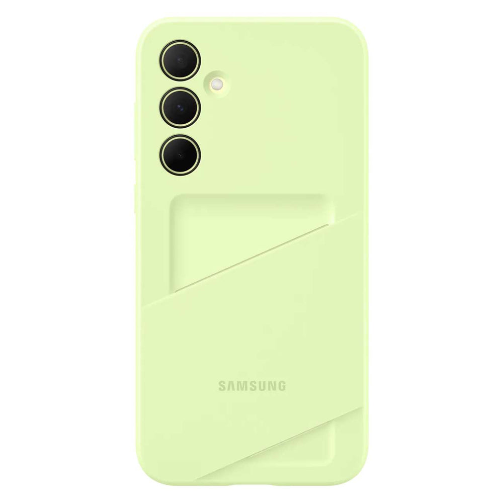 „Samsung“ kortelių lizdo dėklas EF-OA356TMEGWW su kortelių lizdu, skirtas „Samsung Galaxy A35“ - žalias