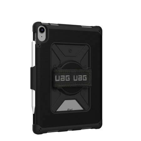 UAG Metropolis case for iPad 10.9" 10th generation with Apple Pencil and palm holder - black