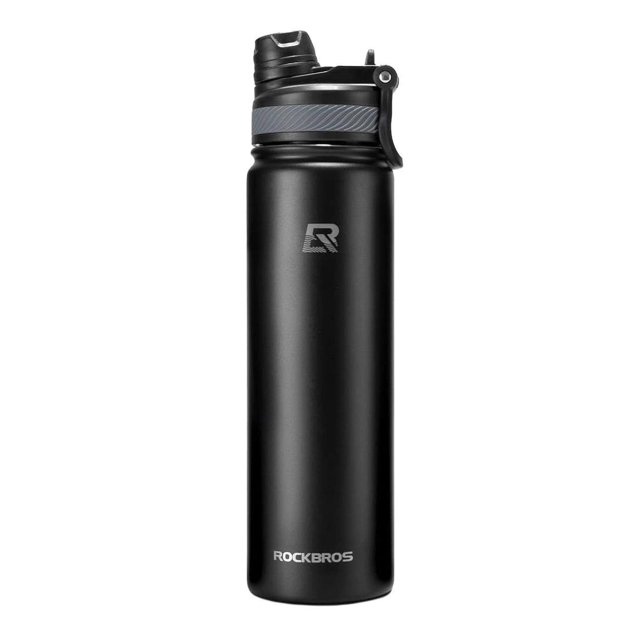 Rockbros 35210029002 thermal bicycle bottle for drinks 650 ml - black