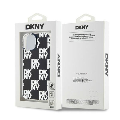 DKNY IML Checkered Mono Pattern case for iPhone 15 / 14 / 13 - black