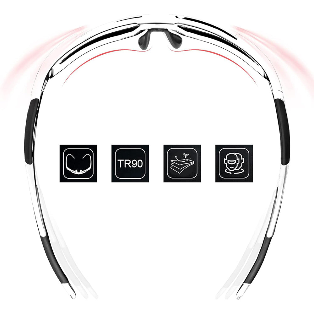 Rockbros 10183 polarizing cycling glasses - blue