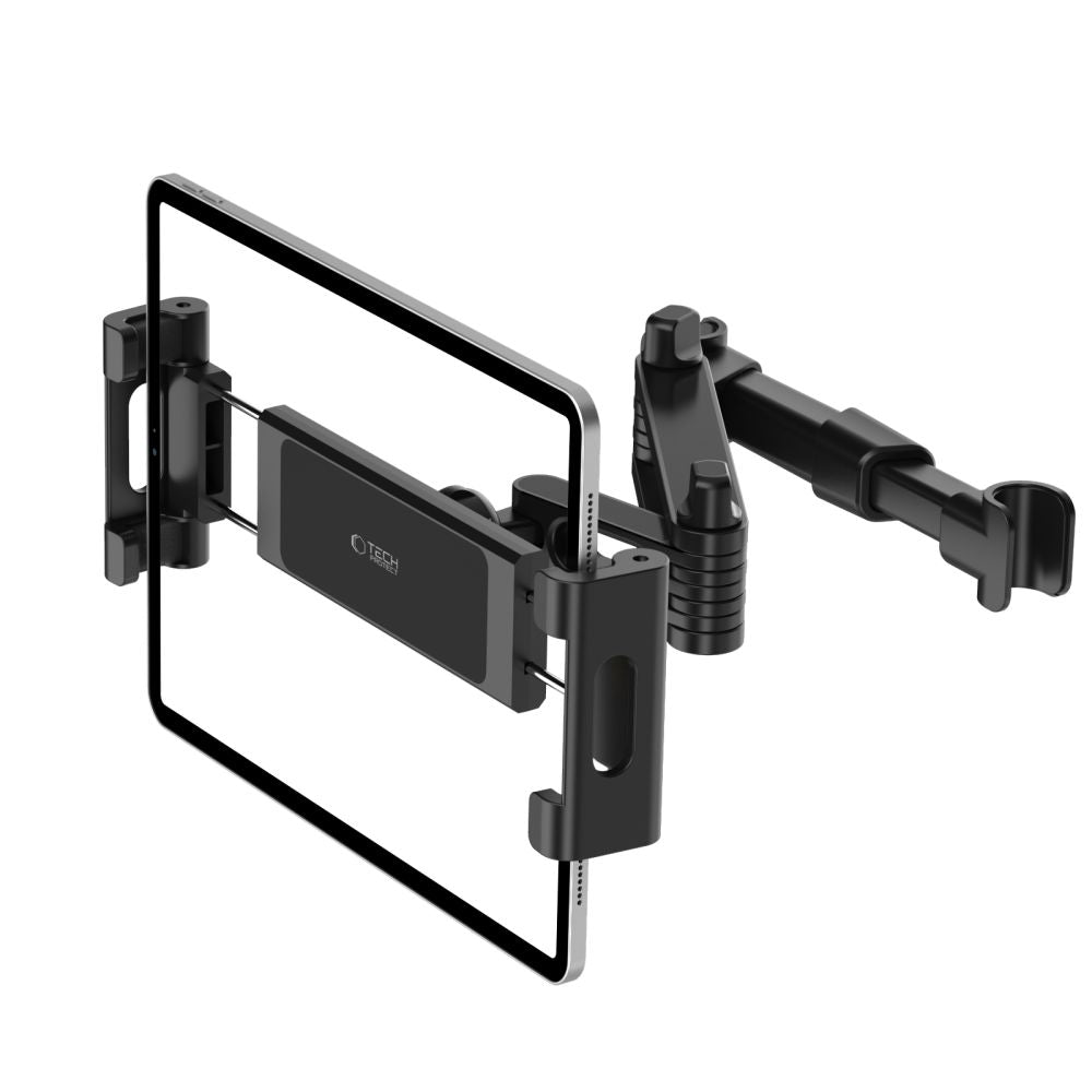 Tech-Protect V1 Telescopic Car Headrest Phone Holder - Black