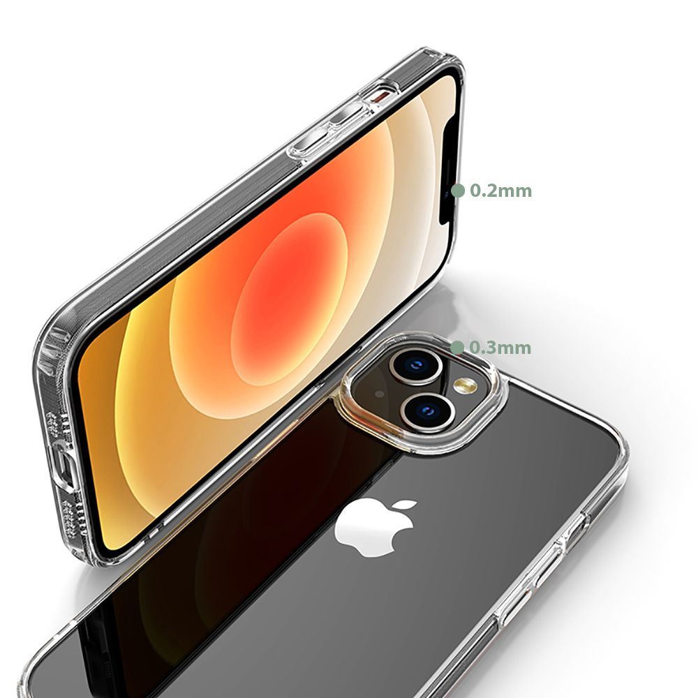 „Tech-Protect FlexAir Hybrid iPhone 14“ dėklas – skaidrus