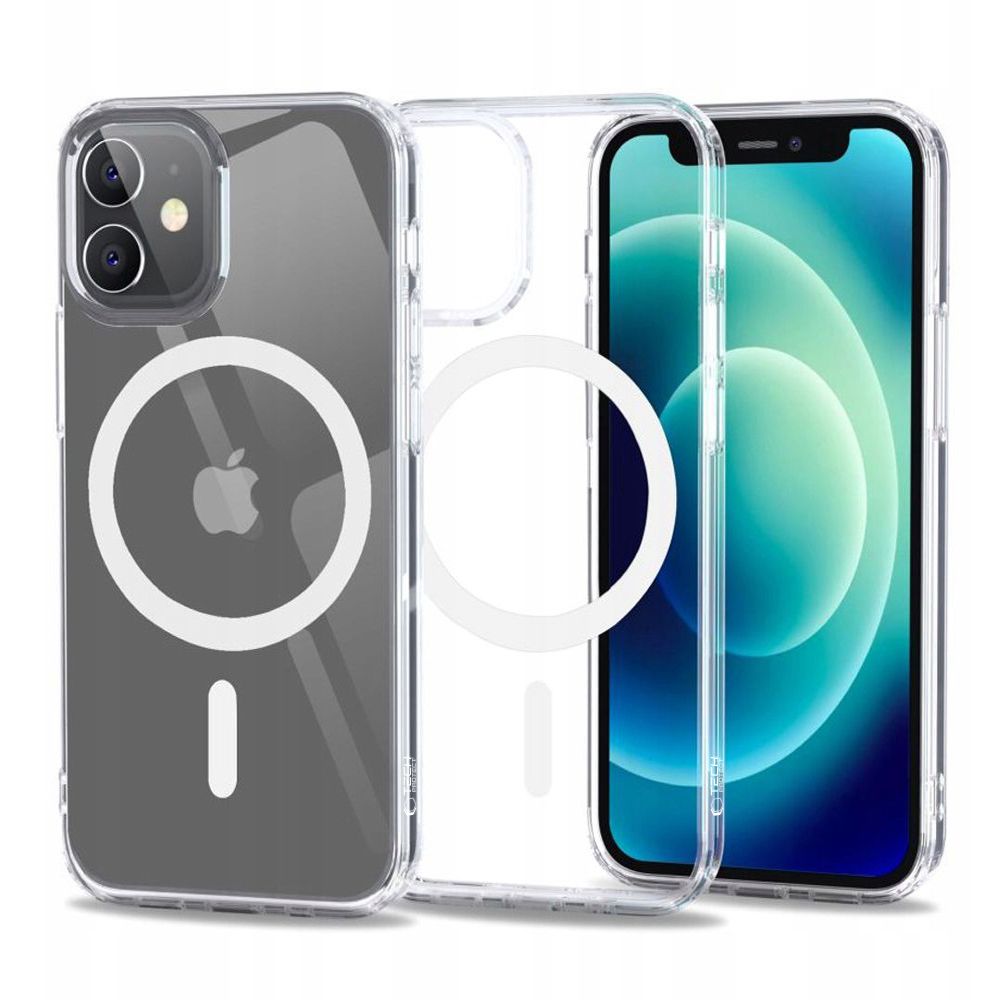„Tech-Protect FlexAir Hybrid MagSafe“ dėklas, skirtas „iPhone 12 mini“ – skaidrus