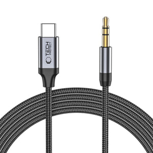 Tech-Protect UltraBoost audio USB-C / 3.5mm mini jack cable 1 m - black