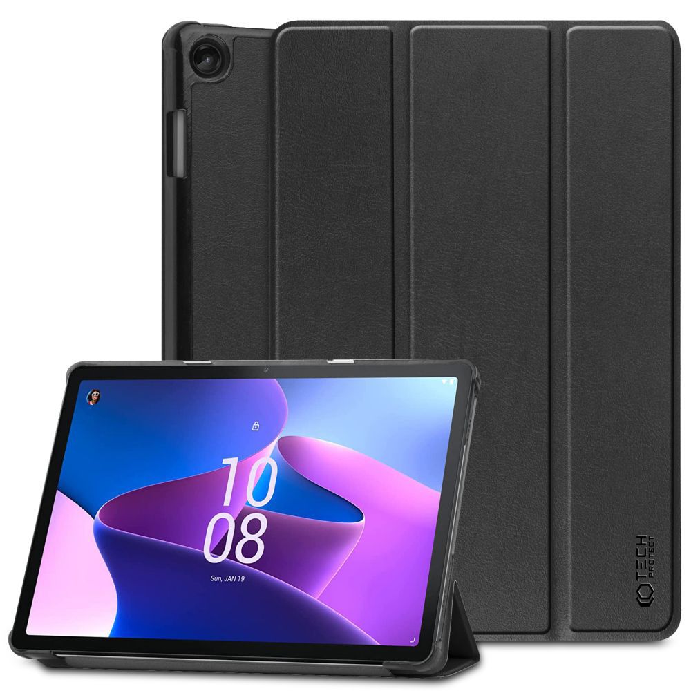 „Tech-Protect SmartCase“, skirtas „Lenovo Tab M10“ (3 kartos) 10.1 colio TB-328 – juodas