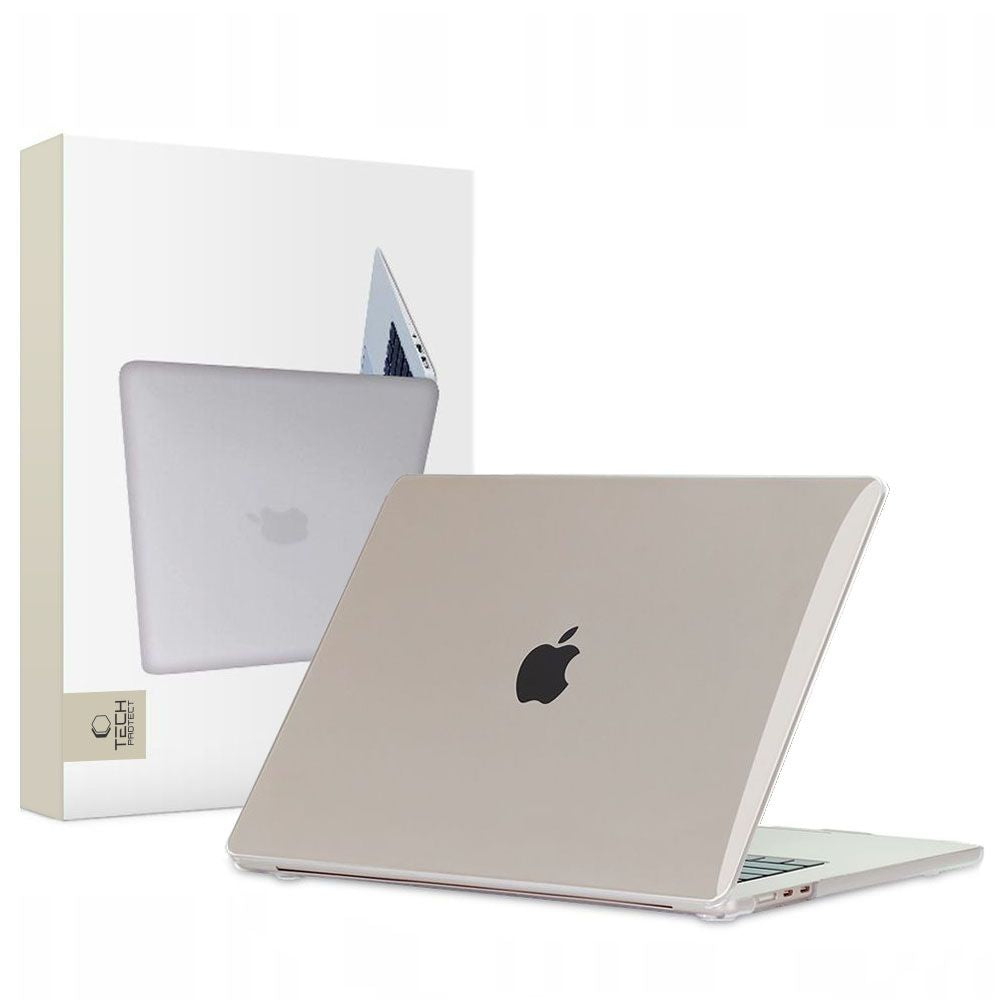 „Tech-Protect SmartShell“ dėklas, skirtas „MacBook Air 15“ (M2 / M3 / 2023–2024 m.) – permatomas