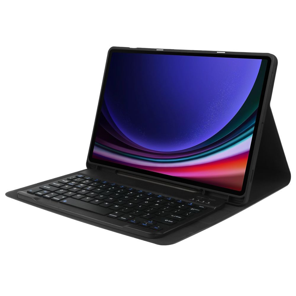 Tech-Protect SC Pen + Keyboard Case with Keyboard for Samsung Galaxy Tab S9 FE+ 12.4" X610 / X616B - Black