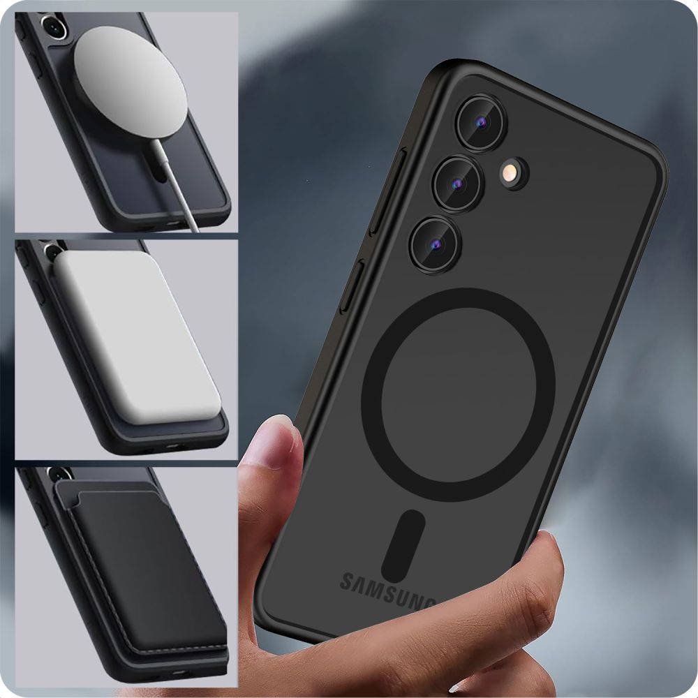 Tech-Protect MagMat MagSafe Case for Samsung Galaxy S24 - Matte Black