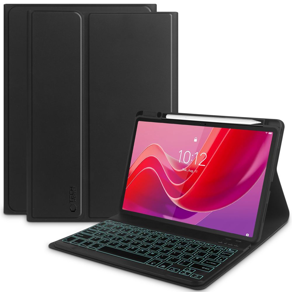 „Tech-Protect SC Pen +“ klaviatūros dėklas su klaviatūra, skirtas „Lenovo Tab M11 11“ TB-330 – juodas