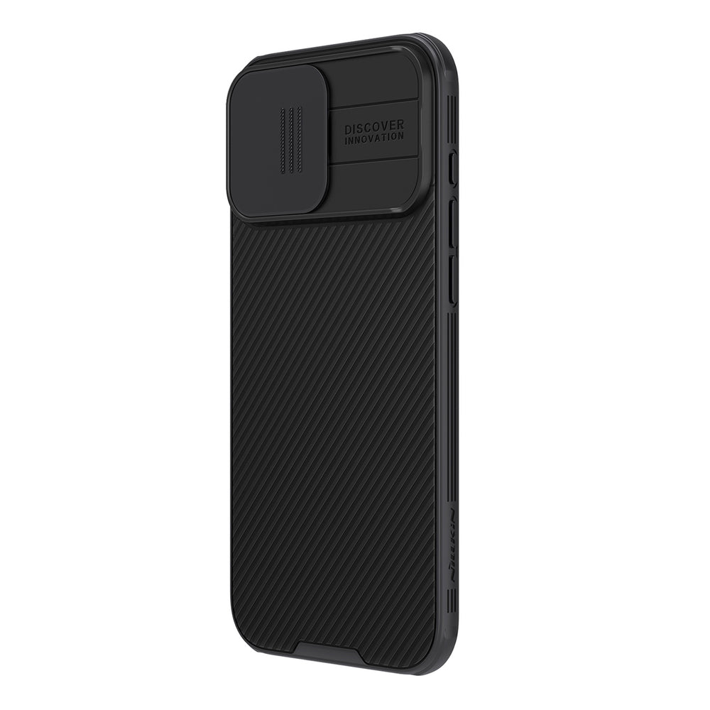 Nillkin CamShield Pro Case for iPhone 16 Pro Max with camera cover - black