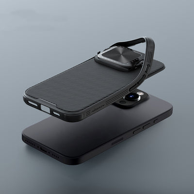 Nillkin CamShield Prop Case for iPhone 16 Pro with Camera Cover and Stand - Black