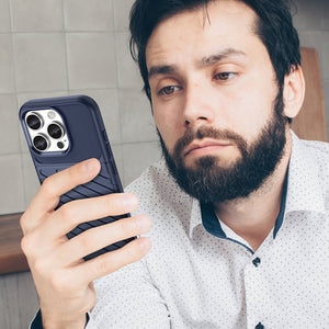 Thunder Case for iPhone 16 Pro Silicone Case - Blue