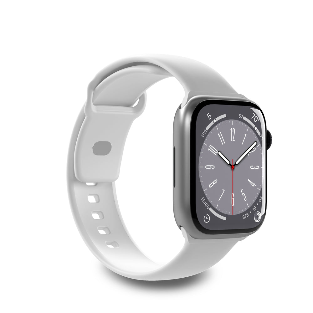 „Puro Icon“ silikoninis dirželis „Apple Watch 42 / 44 / 45 / 49 mm“ – baltas (2 vnt.)