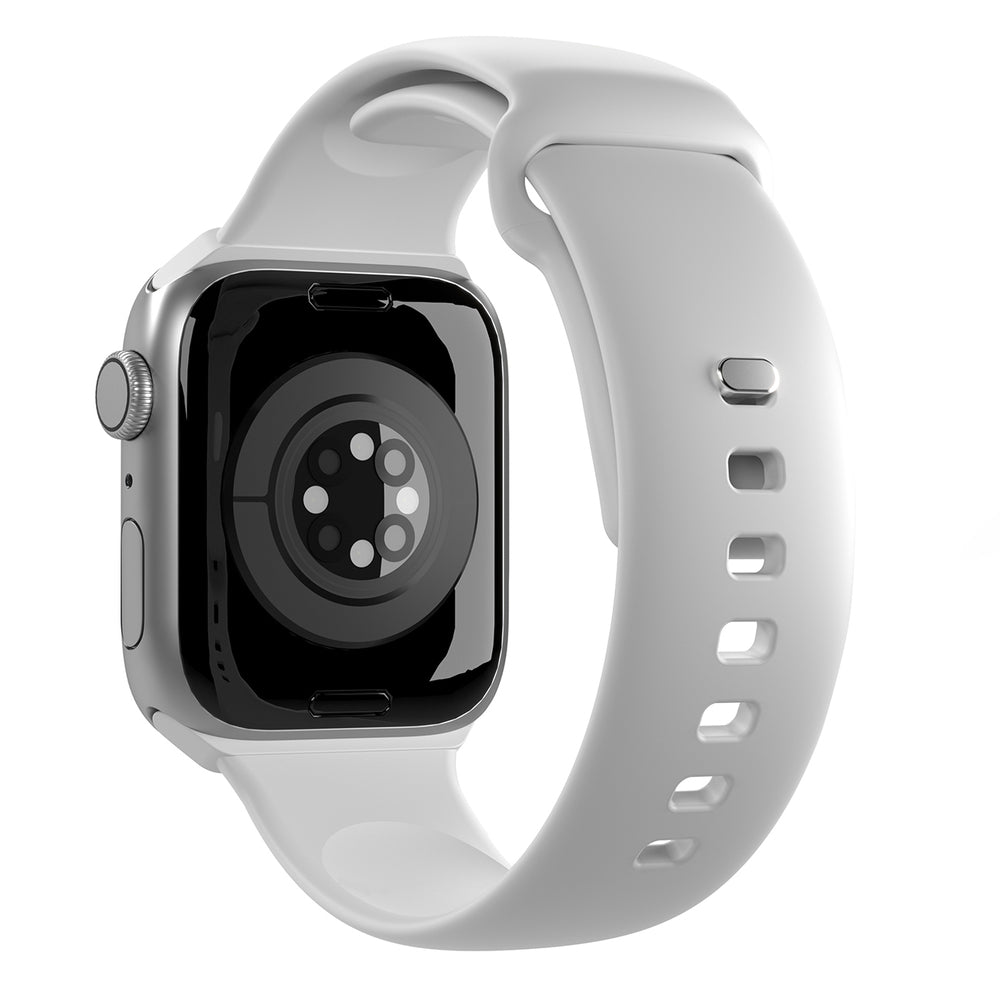 „Puro Icon“ silikoninis dirželis „Apple Watch 42 / 44 / 45 / 49 mm“ – baltas (2 vnt.)