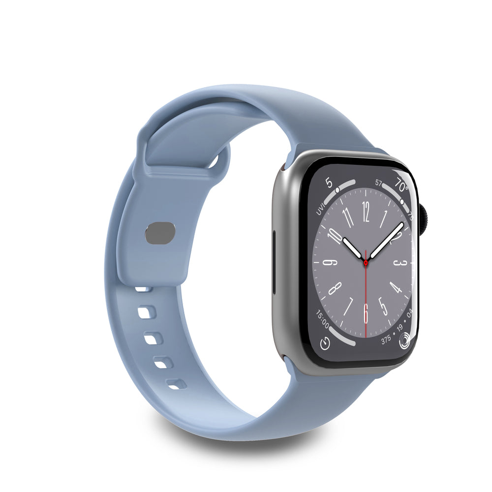 „Puro Icon“ silikoninis dirželis „Apple Watch 42 / 44 / 45 / 49 mm“ – šviesiai mėlynas (2 vnt.)