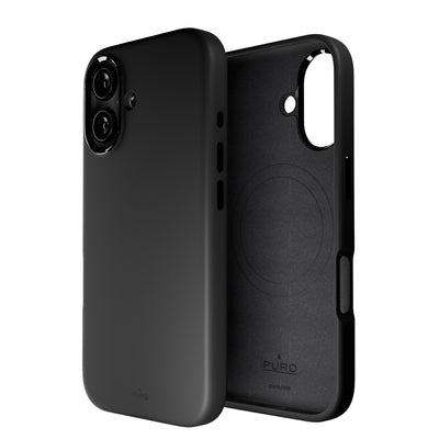 Puro Icon Mag Pro MagSafe Silicone Case for iPhone 16 - Black