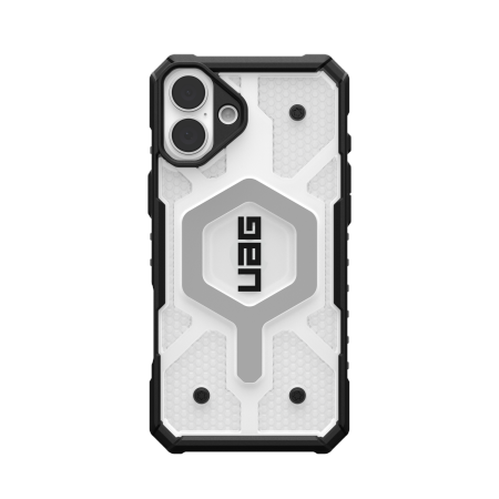 UAG Pathfinder Clear Magsafe iPhone 16 Plus Case - White