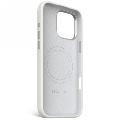 Decoded AntiMicrobial Silicone Backcover with MagSafe for iPhone 16 Pro Max - Gray