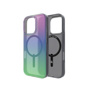 ZAGG Milan Snap Case with MagSafe for iPhone 16 Pro - Green/Purple