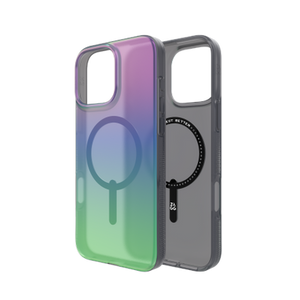 ZAGG Milan Snap Case with MagSafe for iPhone 16 Pro Max - Green/Purple